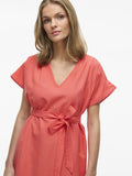 Viprisilla V - Neck S/S Dress - koop Jurken van Vila bij Meisjes Brugge