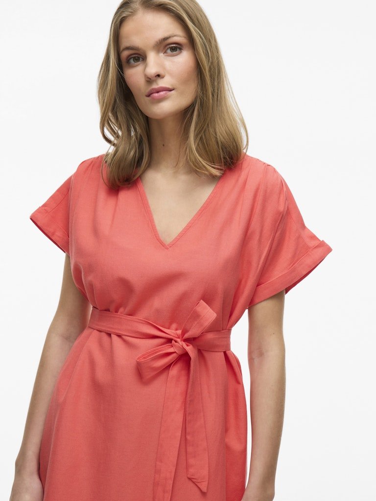 Viprisilla V - Neck S/S Dress - koop Jurken van Vila bij Meisjes Brugge