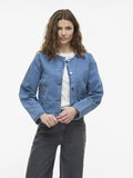 Vireba L/S O - Neck Denim Jacket Noos - SS25 - koop Jassen van Vila bij Meisjes Brugge