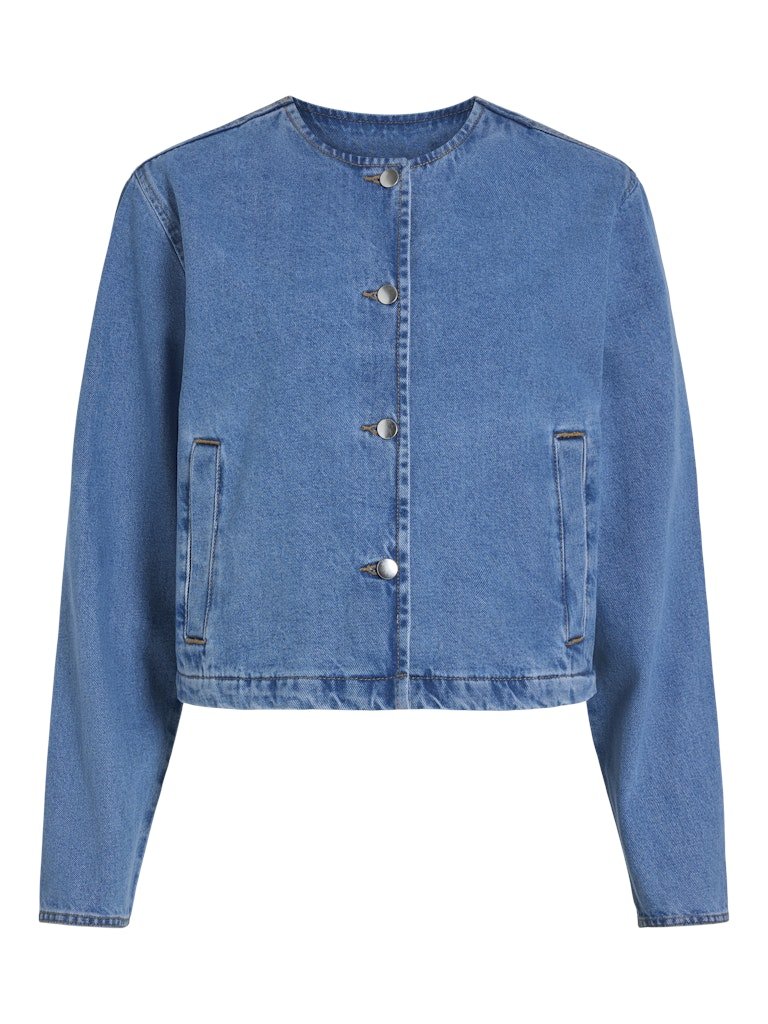 Vireba L/S O - Neck Denim Jacket Noos - SS25 - koop Jassen van Vila bij Meisjes Brugge