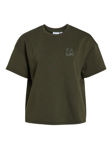 Vireflect O - Neck S/S Top - koop Tops van Vila bij Meisjes Brugge