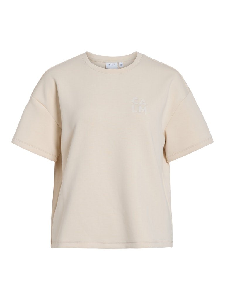 Vireflect O-Neck S/S Top van Vila – Tops voor dames | Meisjes Brugge