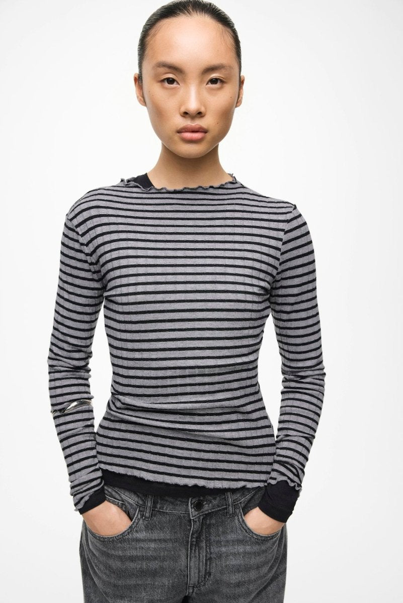 Tops - Virika L/S Funnel Neck Top - Noos van Vila