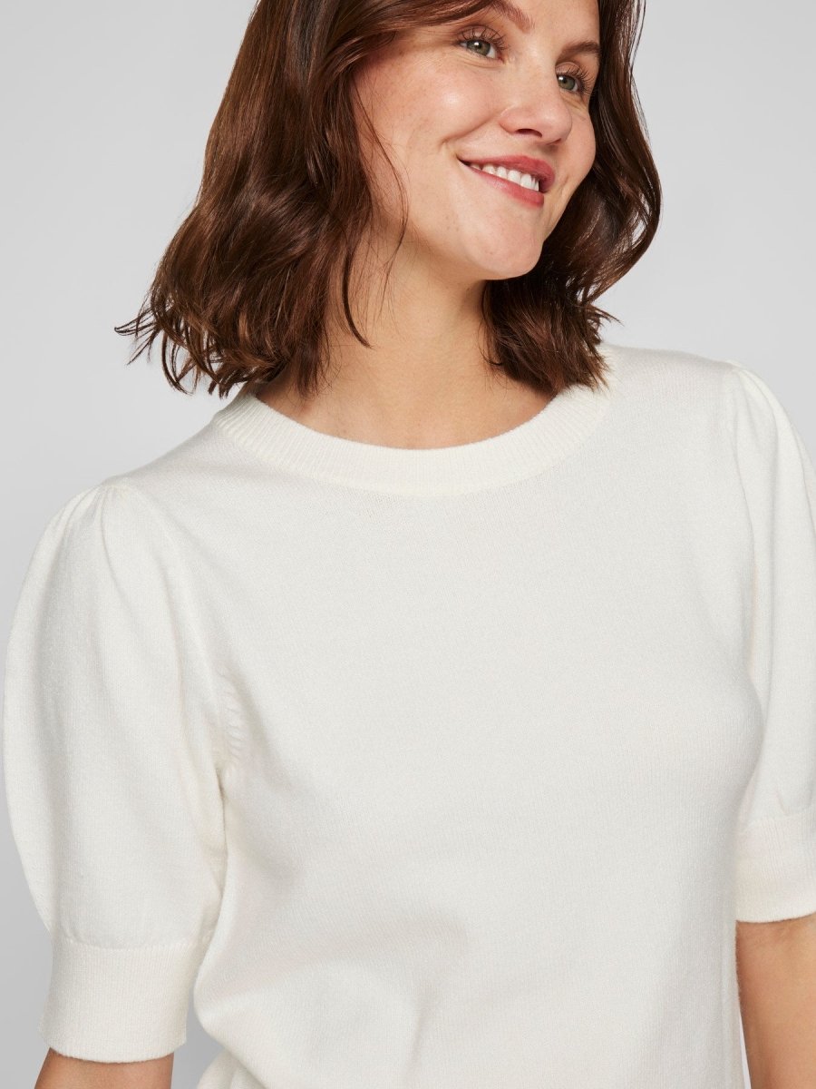 Viril 2/4 Sleeve O-Neck Knit Top Noos van Vila – Pulls voor dames | Meisjes Brugge