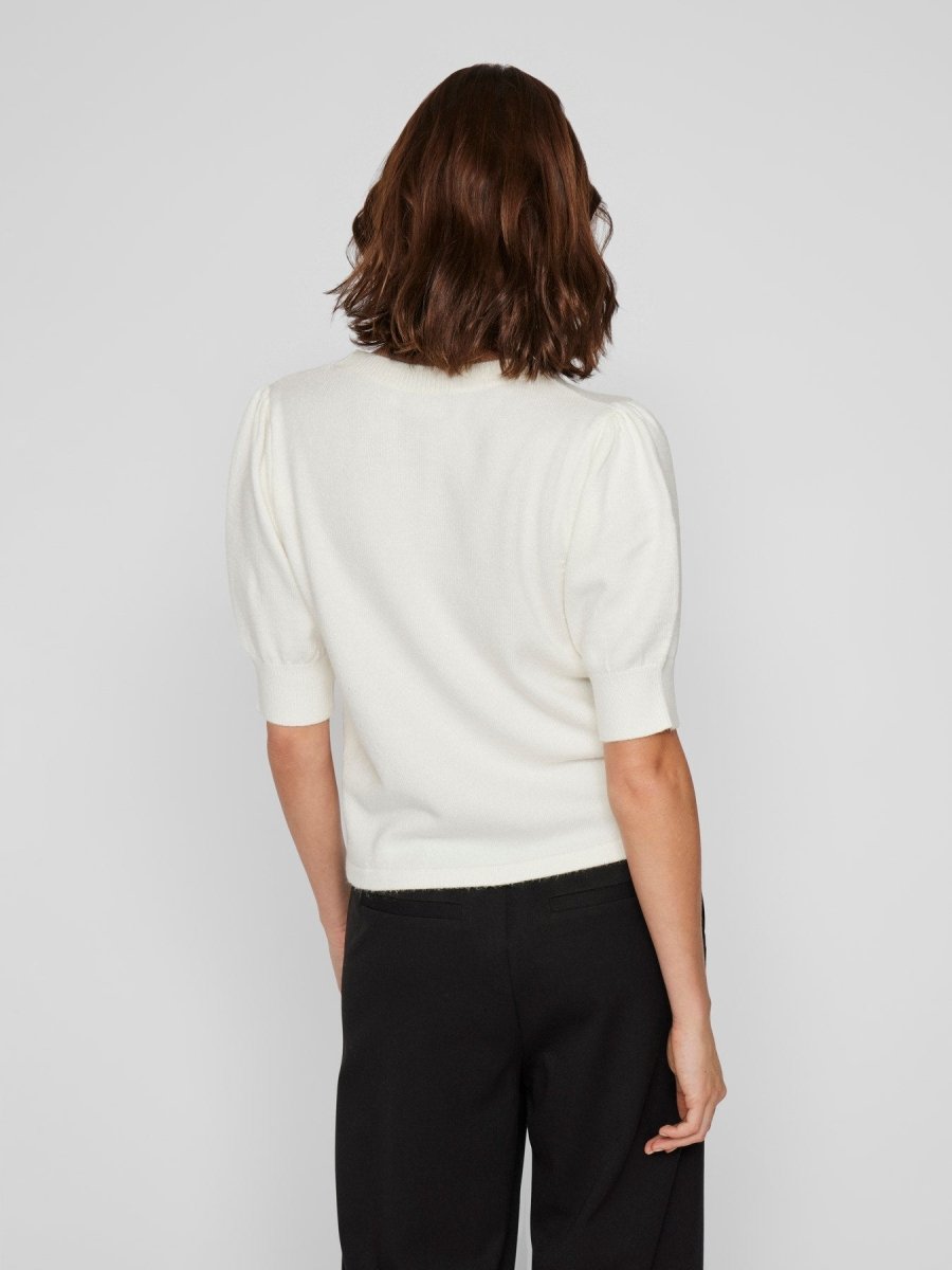 Viril 2/4 Sleeve O-Neck Knit Top Noos van Vila – Pulls voor dames | Meisjes Brugge