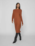 Jurken Viril Crew Neck L/S Midi Dress - Noos van Vila