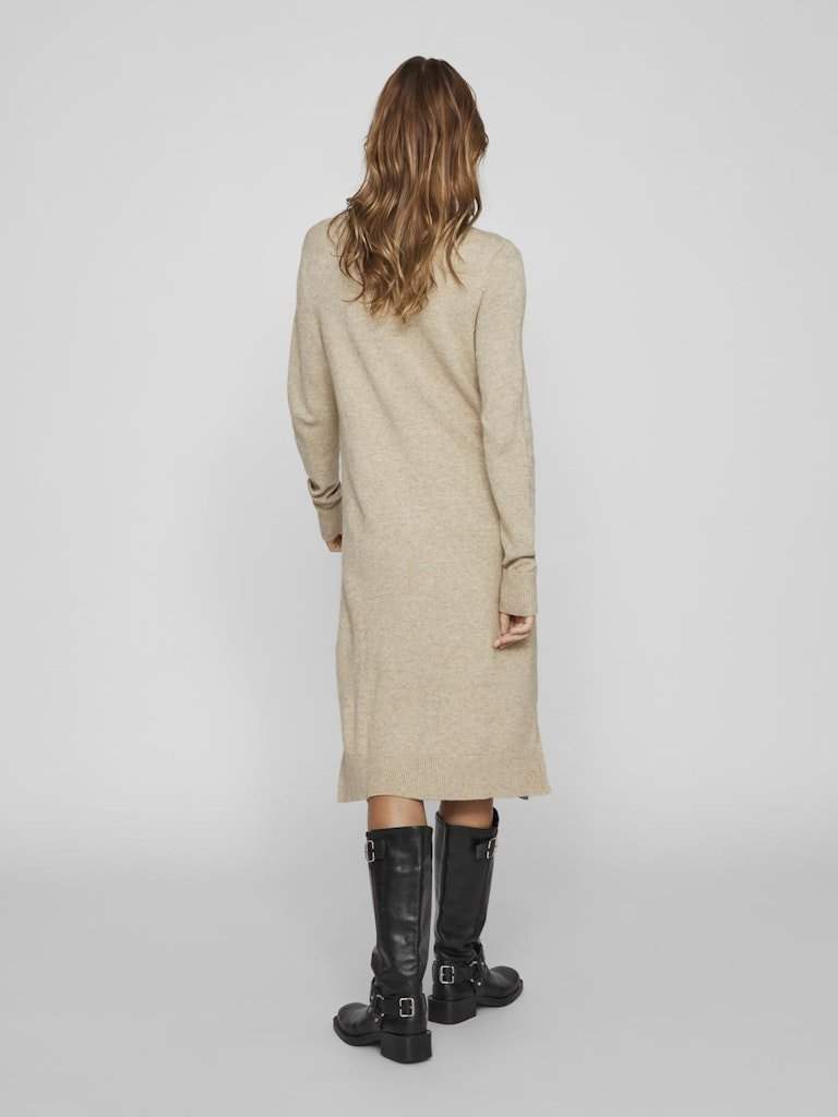 Jurken Viril Crew Neck L/S Midi Dress - Noos van Vila