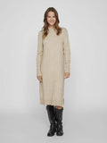 Jurken - Viril Crew Neck L/S Midi Dress - Noos van Vila