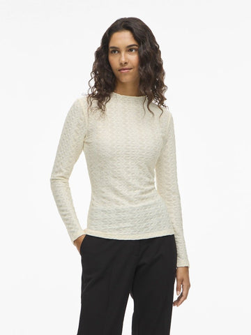 Tops - Visagara Funnelneck L/S Top van Vila