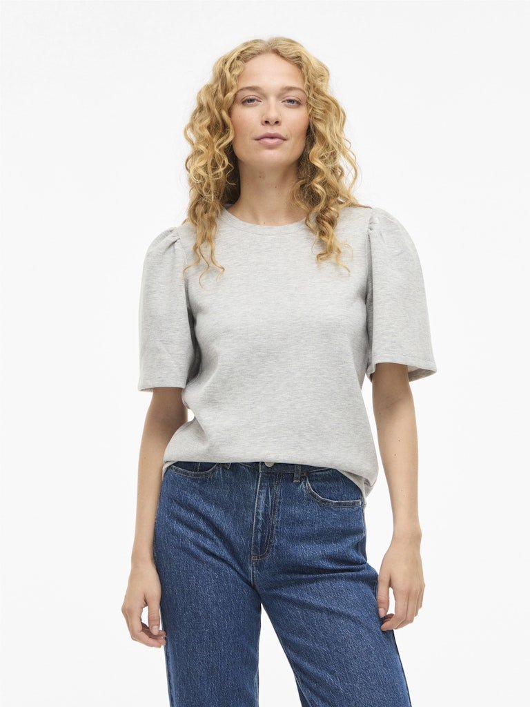 Visandy 2/4 O-Neck Sweat Top van Vila – Sweaters voor dames | Meisjes Brugge