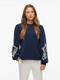Sweaters - Visif L/S Detail Sweat van Vila