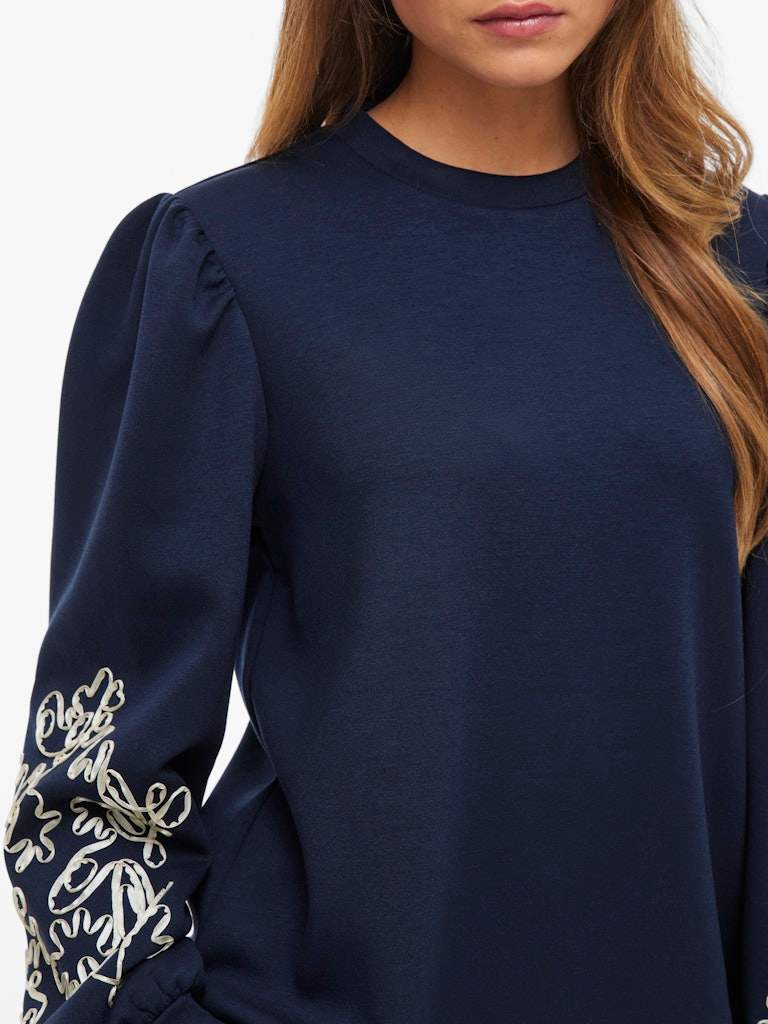 Visif L/S Detail Sweat van Vila – Sweaters voor dames | Meisjes Brugge