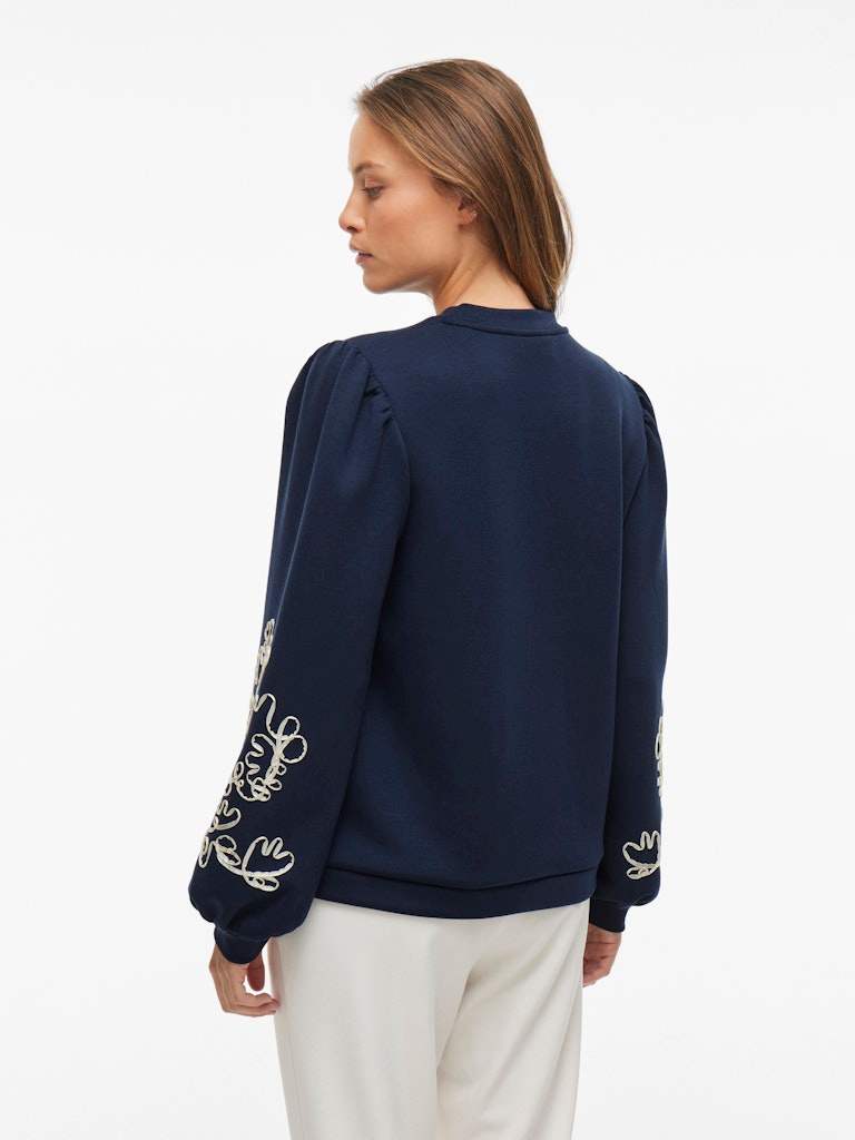 Visif L/S Detail Sweat van Vila – Sweaters voor dames | Meisjes Brugge