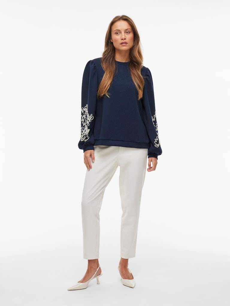 Visif L/S Detail Sweat van Vila – Sweaters voor dames | Meisjes Brugge