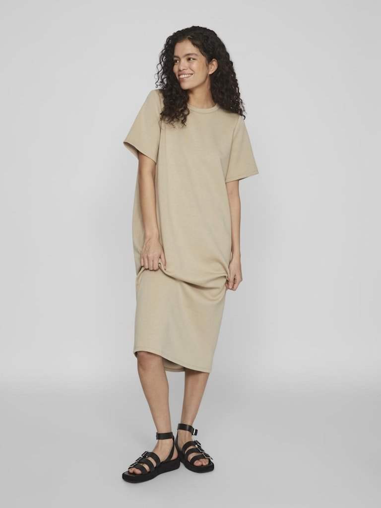 Visif S/S Midi Dress #4 - koop Jurken van Vila bij Meisjes Brugge