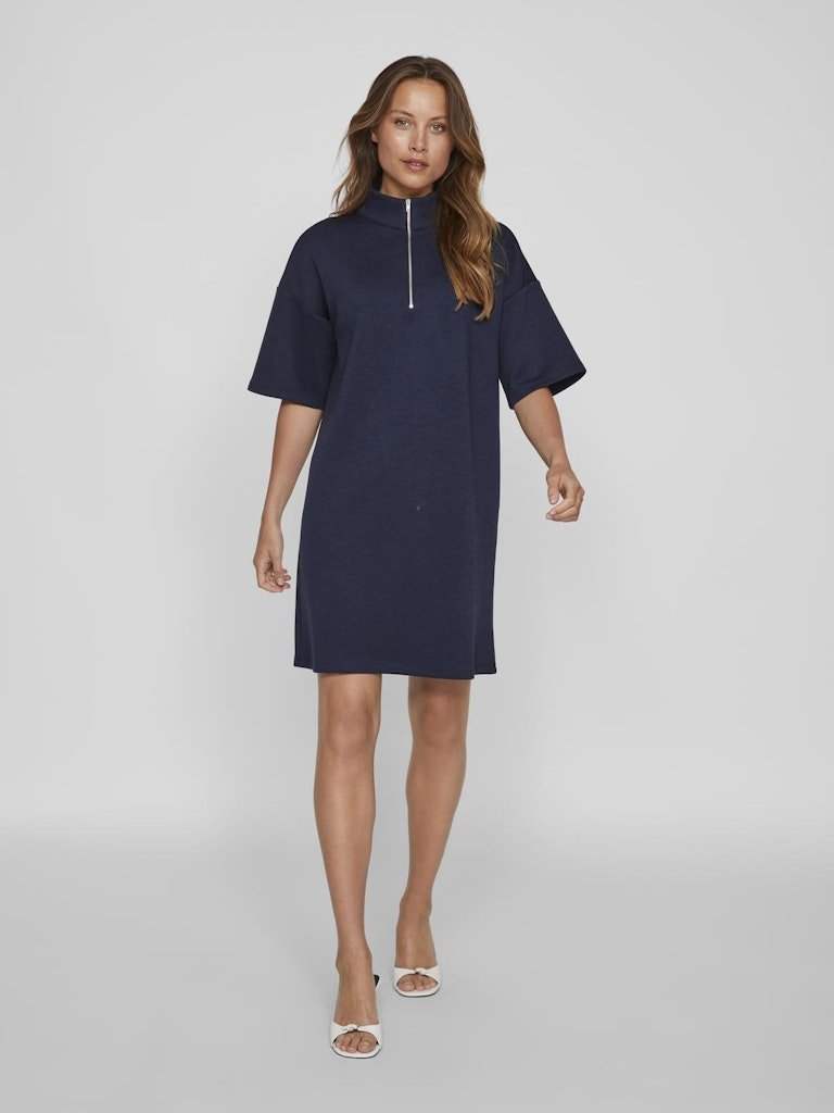 Jurken - Visiffi High Neck 2/4 Dress van Vila