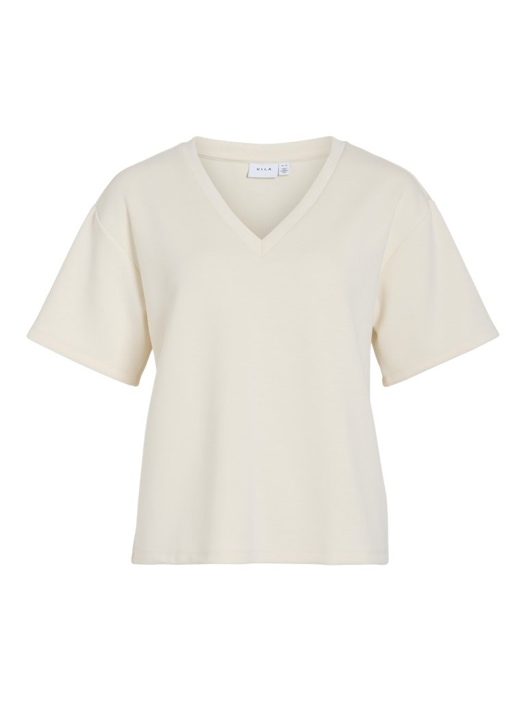 Visiffi V-Neck 2/4 Top van Vila – Tops voor dames | Meisjes Brugge