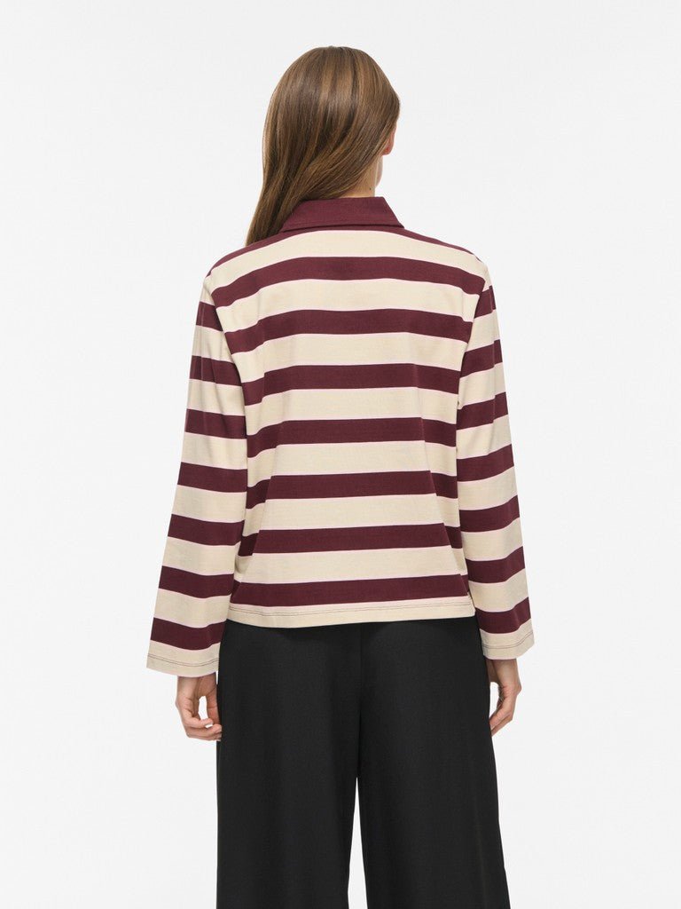 Visinas L/S Polo Shirt van Vila – Tops voor dames | Meisjes Brugge