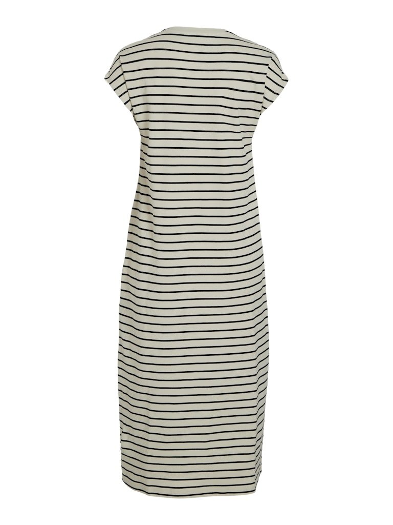 Birch BLACK BEAUTY Jurken - Visinny O-Neck Cap Sleeve Midi Dress van Vila