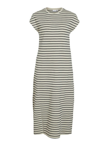 Visinny O-Neck Cap Sleeve Midi Dress van Vila – Jurken voor dames | Meisjes Brugge