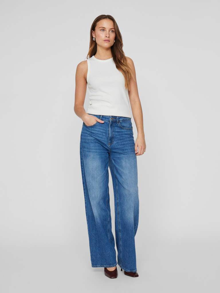 Visola S/L Tank Top Noos - SS25 - koop Tops van Vila bij Meisjes Brugge