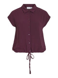 Visurashil S/S Short Shirt - koop Tops van Vila bij Meisjes Brugge