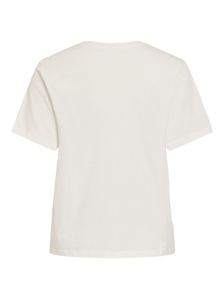 Visybil Berry O-Neck S/S Top van Vila – Tops voor dames | Meisjes Brugge