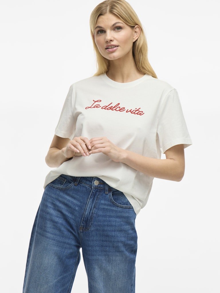 Visybil O - Neck S/S T-Shirt - koop Tops van Vila bij Meisjes Brugge