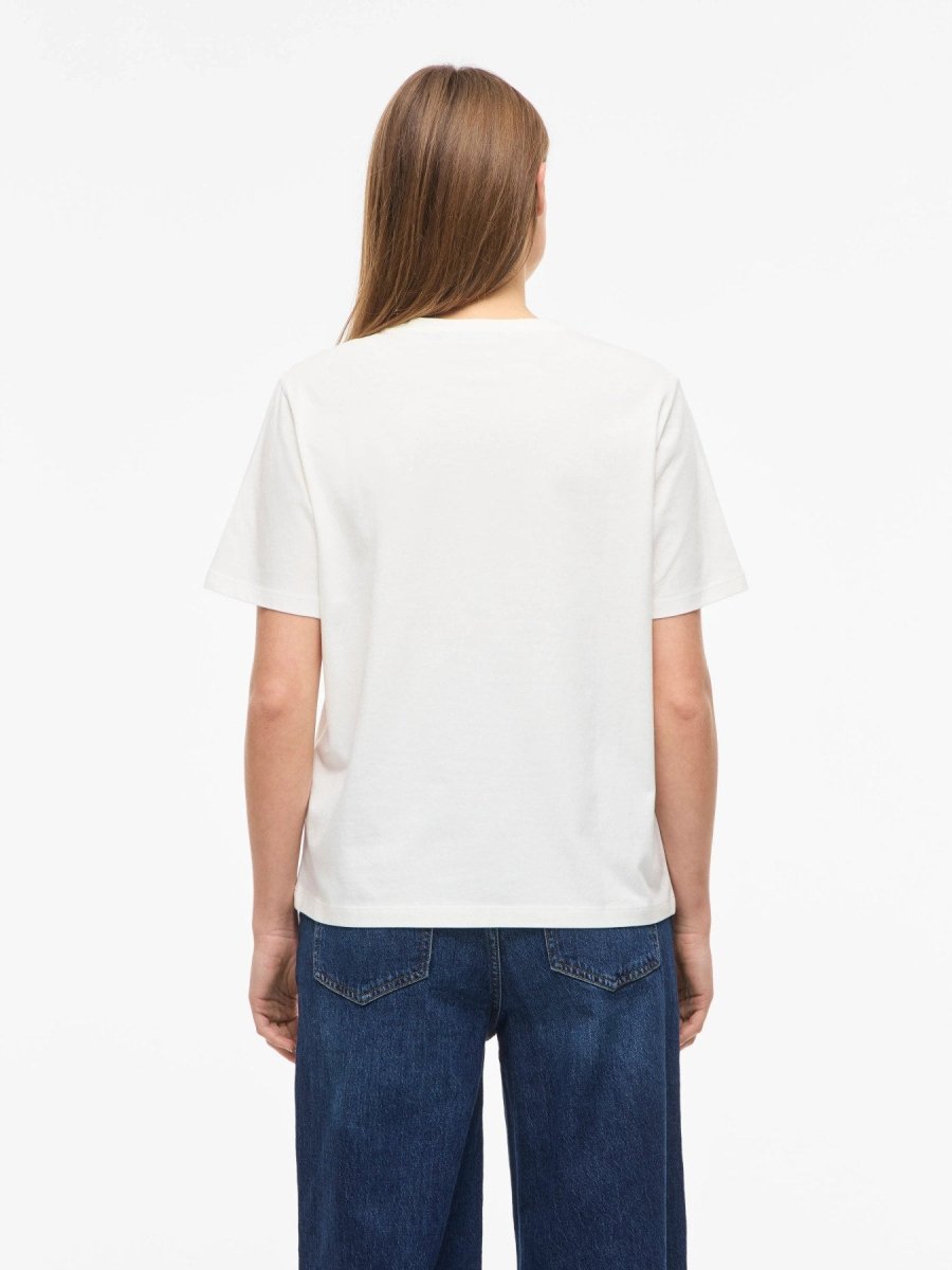 Visybilla Bisou O-Neck S/S Top van Vila – T-shirts voor dames | Meisjes Brugge