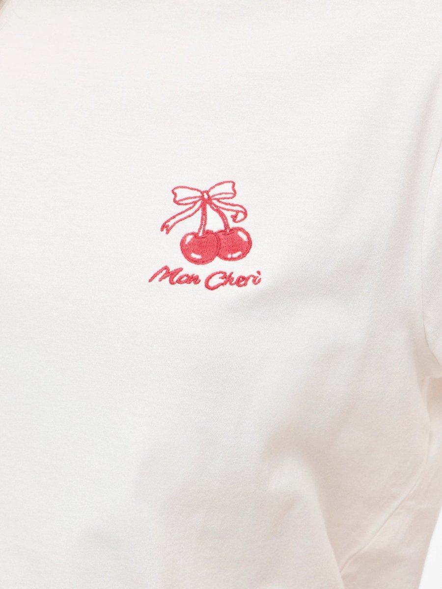 Visybilla Bisou O-Neck S/S Top van Vila – T-shirts voor dames | Meisjes Brugge