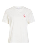 Visybilla Bisou O-Neck S/S Top van Vila – T-shirts voor dames | Meisjes Brugge