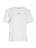 Visybilla Bisou O-Neck S/S Top van Vila – T-shirts voor dames | Meisjes Brugge