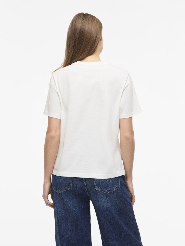 Visybilla Bisou O-Neck S/S Top van Vila – T-shirts voor dames | Meisjes Brugge