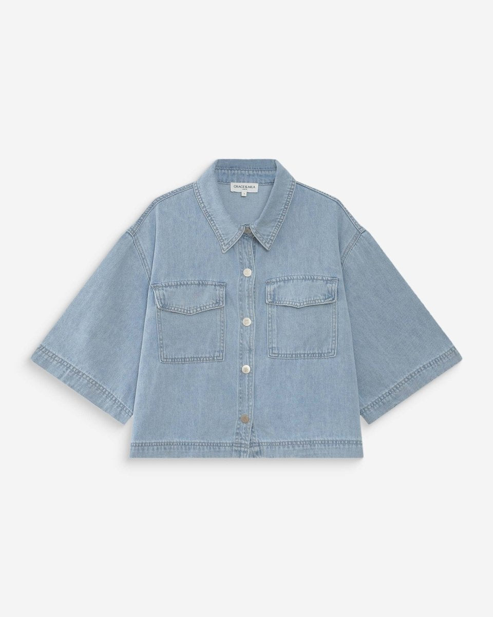 Vita Chemise van Grace and Mila – Shirts voor dames | Meisjes Brugge