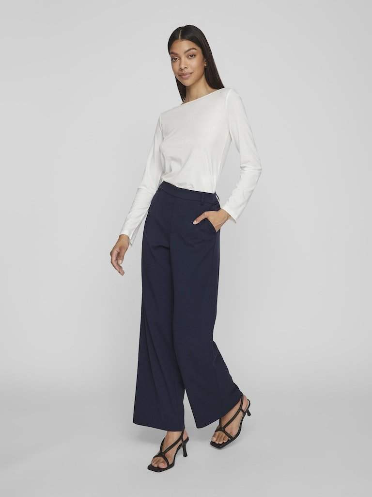 Vivarone Hw Wide Pant - Noos - koop Broeken van Vila bij Meisjes Brugge