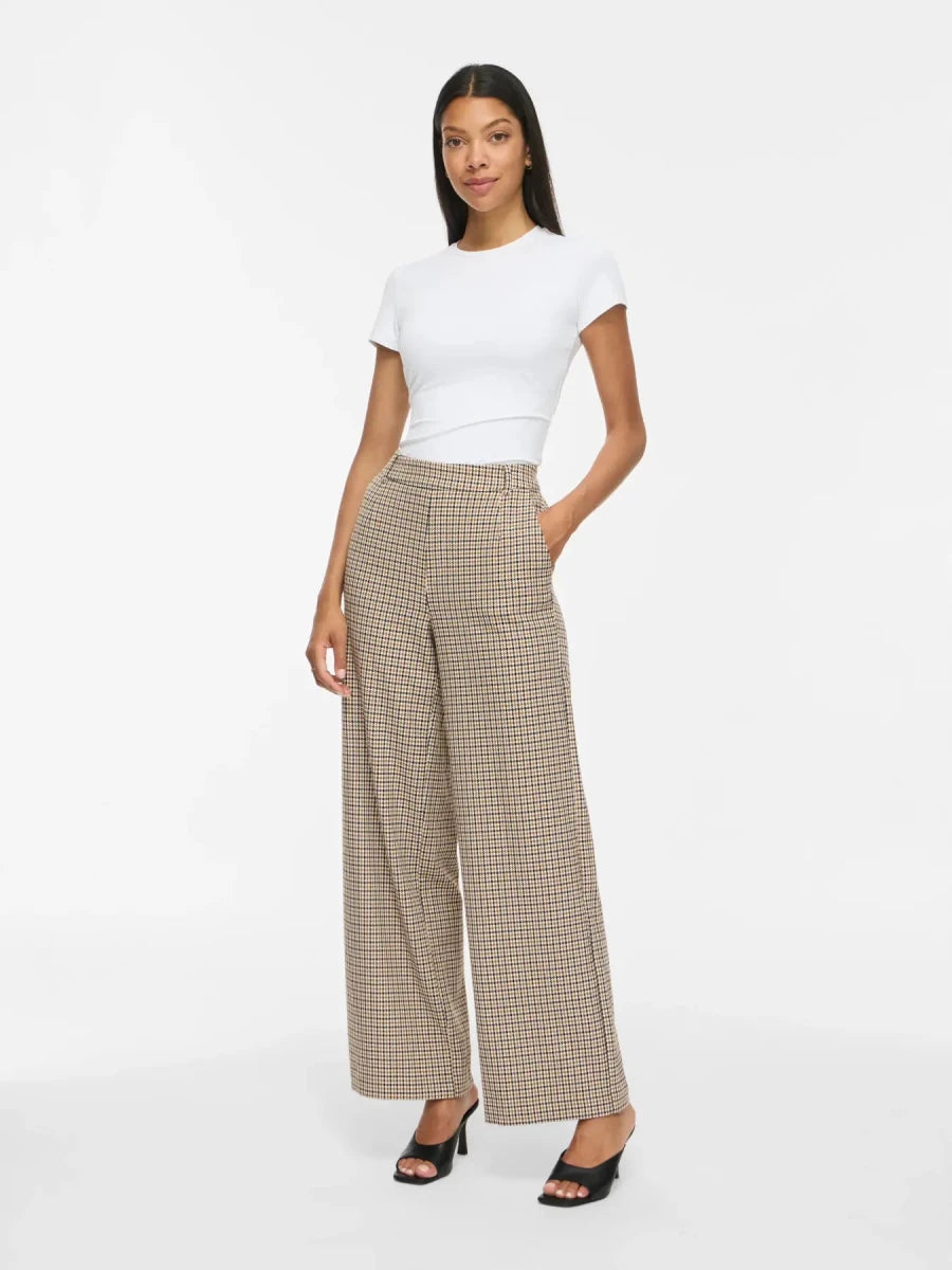 Vivarone Pattern Hw Wide Pant - Noos van Vila – Broeken voor dames | Meisjes Brugge