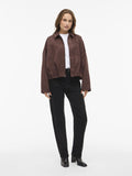 Brown stone Jassen - Viviral L/S Jacket van Vila