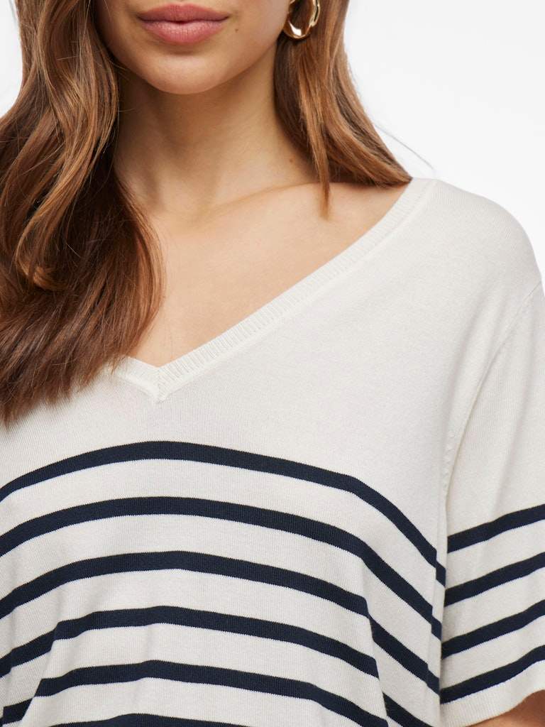 Viwennie V-Neck S/S Knit T-Shirt van Vila – T-shirts voor dames | Meisjes Brugge