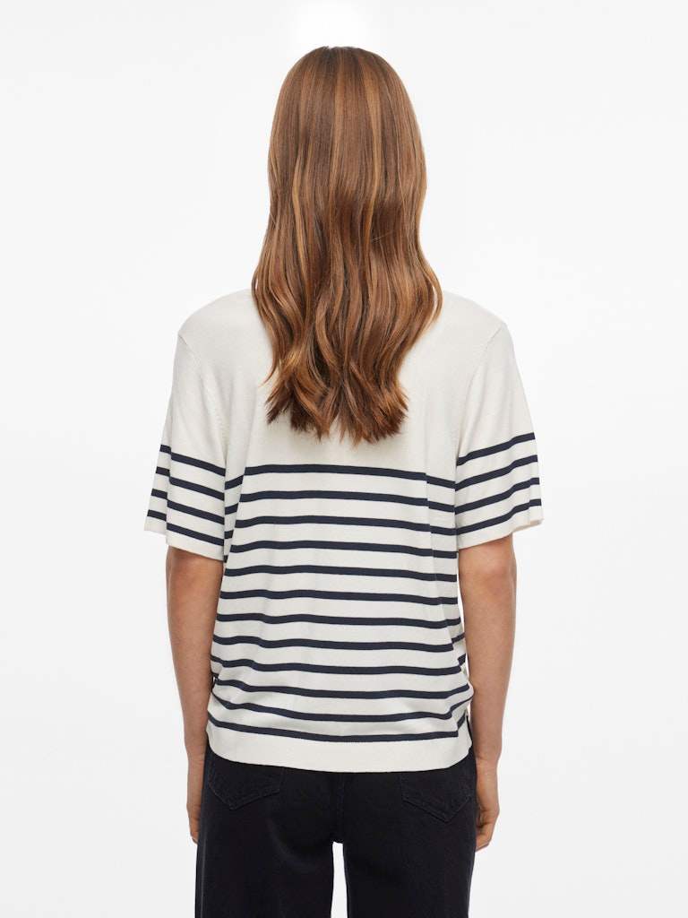 Viwennie V-Neck S/S Knit T-Shirt van Vila – T-shirts voor dames | Meisjes Brugge