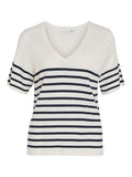 Viwennie V - Neck S/S Knit T-Shirt - koop T-shirts van Vila bij Meisjes Brugge