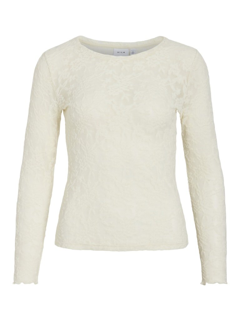 Birch Tops - Vizirp O-Neck L/S Top van Vila