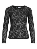 Black beauty Tops - Vizirp O-Neck L/S Top van Vila