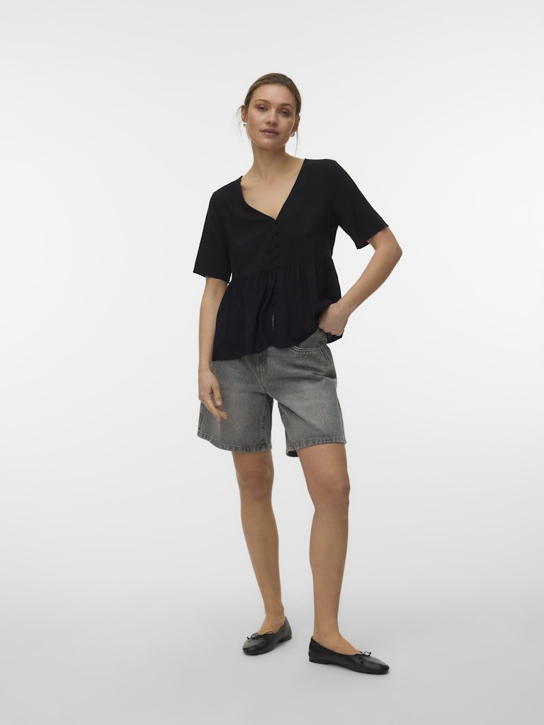 Vmalba Ss Peplum Shirt van Vero moda – Tops voor dames | Meisjes Brugge