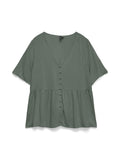 Vmalba Ss Peplum Shirt van Vero moda – Tops voor dames | Meisjes Brugge