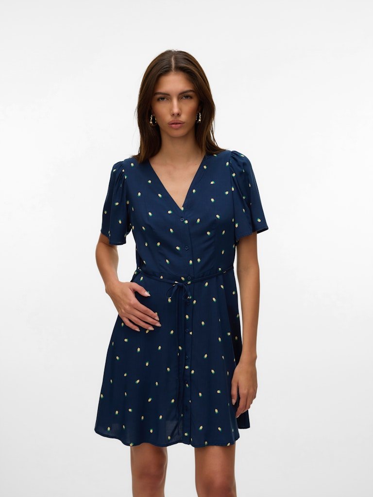 Vmalba Ss Short Dress Noos ss25 - koop Jurken van Vero moda bij Meisjes Brugge