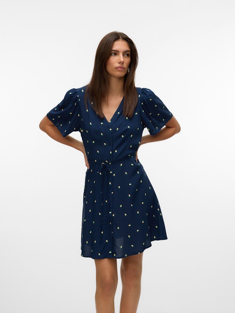Vmalba Ss Short Dress Noos ss25 - koop Jurken van Vero moda bij Meisjes Brugge