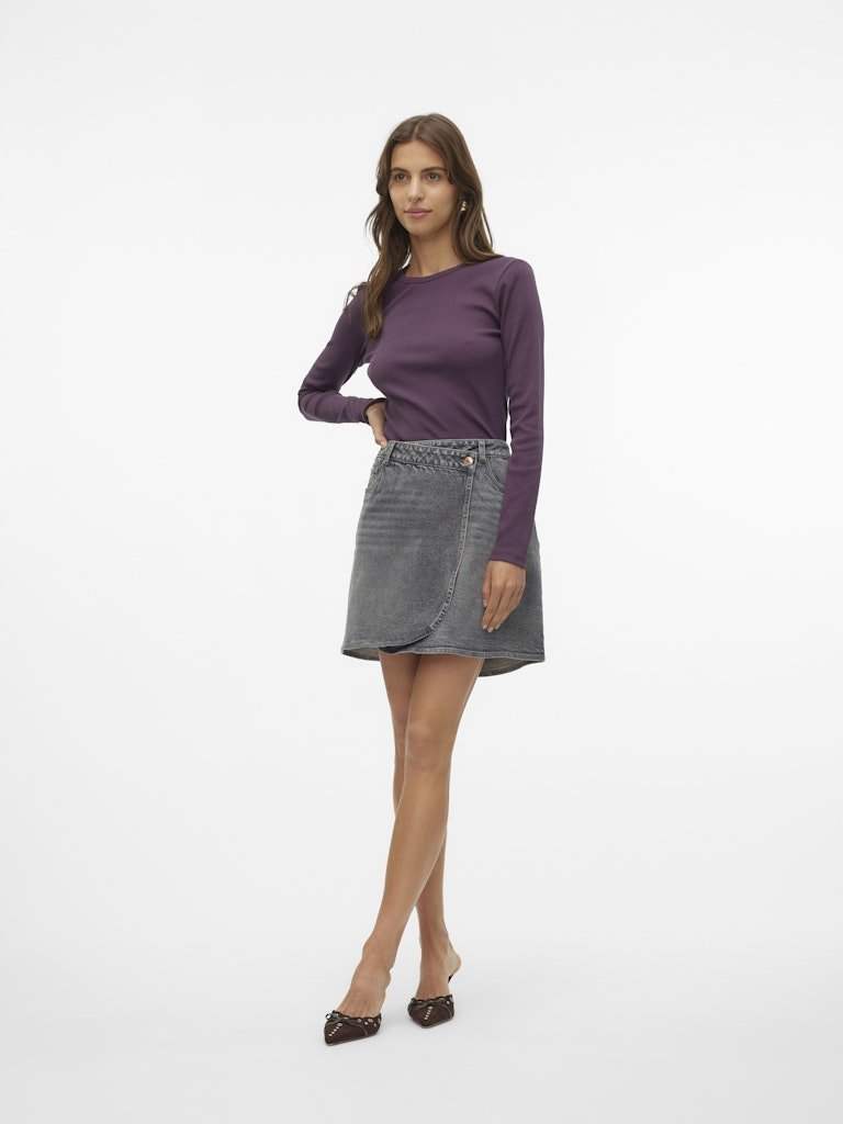 Rokken Vmbetty Mr Short Wrap Denim Skirt Gu214 van Vero moda