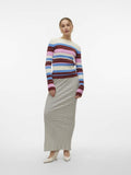 Pulls Vmchili Ls O-Neck Stripe Pullover van Vero moda