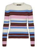 Pulls - Vmchili Ls O-Neck Stripe Pullover van Vero moda