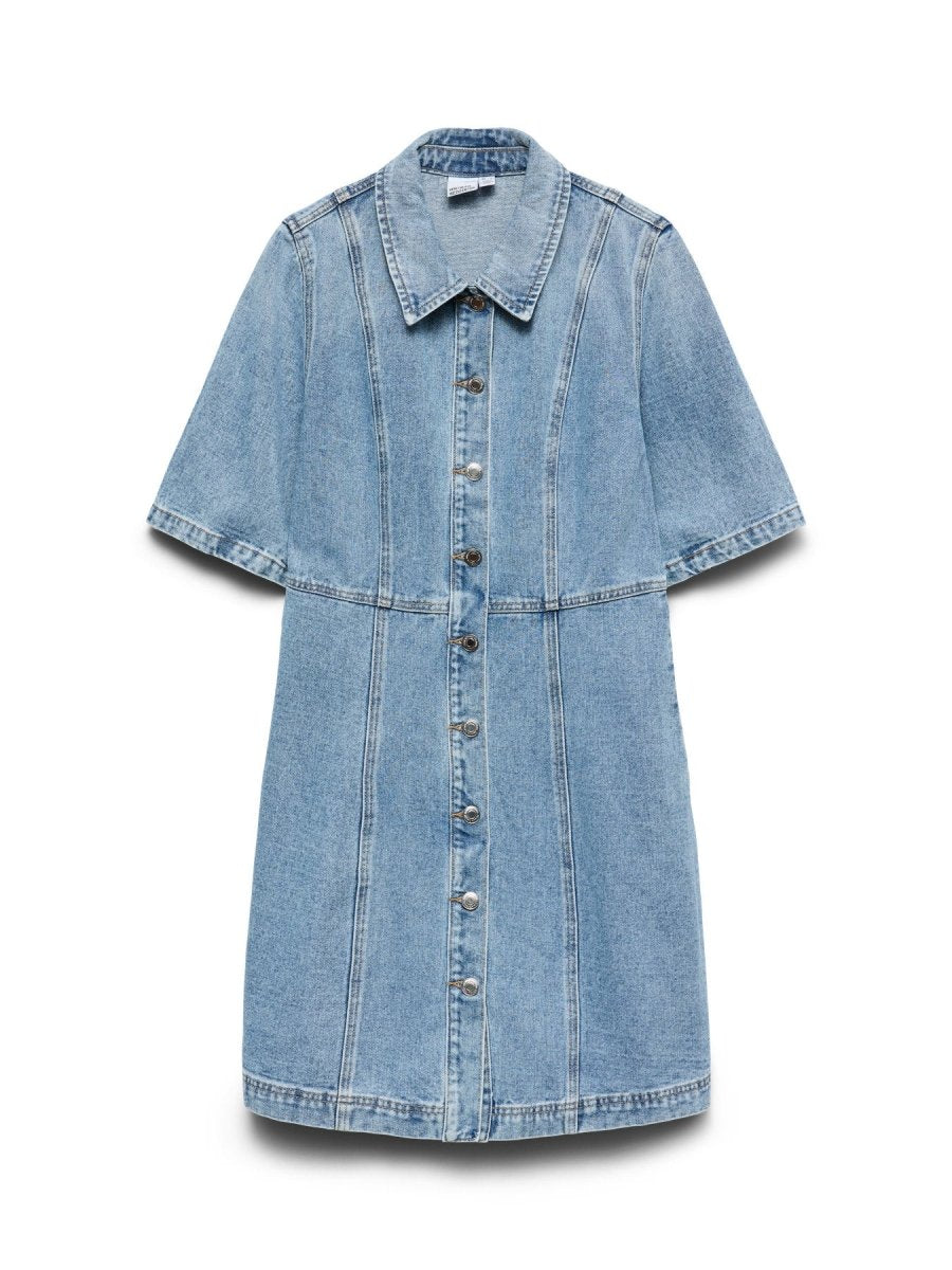 Vmdaisy 2/4 Short Denim Dress Noos van Vero moda – Jurken voor dames | Meisjes Brugge